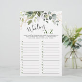 ユーカリエレガントプスグリーンブライダルシャワーゲーム (スタンド正面)