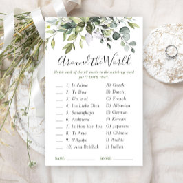 ユーカリエレガントプスグリーンブライダルシャワーゲーム