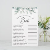 ユーカリエレガントプスグリーンブライダルシャワーゲーム (スタンド正面)