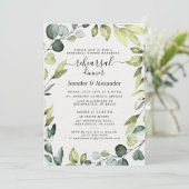 ユーカリエレガントプスグリーンリハーサルディナー 招待状 (スタンド正面)