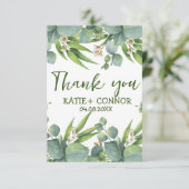 ユーカリエレガントプスグリーンリーサンキューカード サンキューカード (スタンド正面)