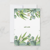 ユーカリエレガントプスグリーンリーサンキューカード サンキューカード (裏面)