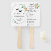 ユーカリエレガントプスグリーンリーピーチフローラプログラム ハンドファン (正面&裏面)