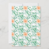 ユーカリエレガントプスグリーンリーピーチフローラ 招待状 (裏面)