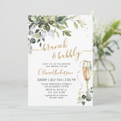 ユーカリエレガントプスグリーンリーブランチ&バブリー 招待状 (スタンド正面)