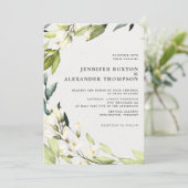 ユーカリエレガントプスグリーンリーリース結婚ズ 招待状 (スタンド正面)