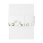 ユーカリエレガントプスグリーンリー結婚ブルーズモノグラム 招待状ベリーバンド (裏面例)