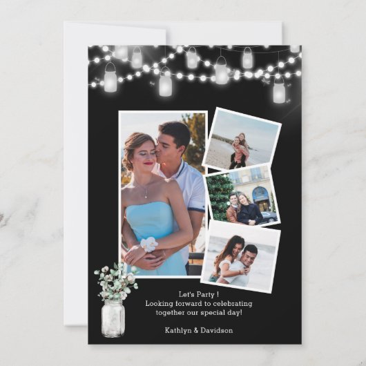 ユーカリエレガントプスグリーンリーIド婚約パーティ 招待状 (裏面)