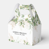 ユーカリエレガントプスグリーン結婚式の引き出物ボックス フェイバーボックス (正面サイド)