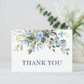 ユーカリエレガントプスターブルーバラグリーンリーボホ サンキューカード (スタンド正面)