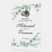 ユーカリエレガントプスムスリムイスラム系アラビアパーティー アクリルサイン (傾斜)