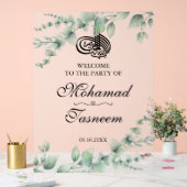 ユーカリエレガントプスムスリムイスラム系アラビアパーティー アクリルサイン (ウェディング)