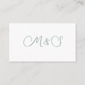 ユーカリエレガントプスリーフウェディングレセプション詳細 エンクロージャーカード (裏面)