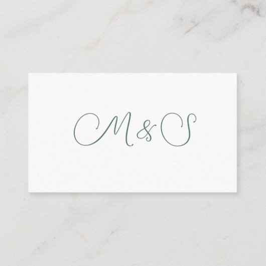 ユーカリエレガントプスリーフウェディングレセプション詳細 エンクロージャーカード (裏面)