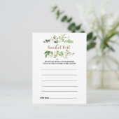 ユーカリエレガントプスリーフグリーナリーバケットリストカード ポストカード (スタンド正面)