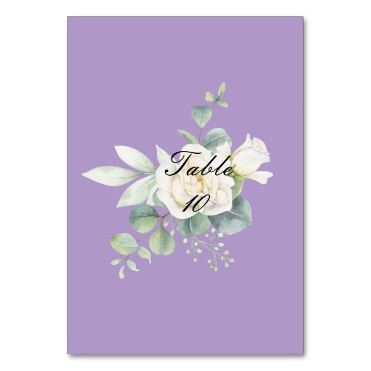 ユーカリエレガントプス植物夏 テーブルナンバー (正面)