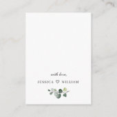 ユーカリエレガントプス水彩表示シャワー エンクロージャーカード (裏面)