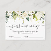 ユーカリエレガントプタスはゲームカードの数を推測 名刺 (正面)