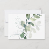 ユーカリエレガントプタスウォーターカラーフローラRSVP 出欠カード (裏面)