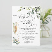 ユーカリエレガントプタスウォーターカラーブランチ&バブリー 招待状 (スタンド正面)