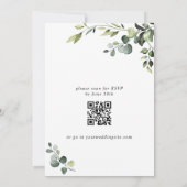 ユーカリエレガントプタスウォーターカラーブランチ&バブリー 招待状 (裏面)