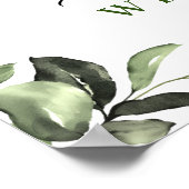 ユーカリエレガントプタスウォーターカラーリハーサルディナー ポスター (角)