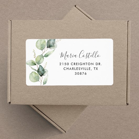 ユーカリエレガントプタスキンセアニェラ住所 ラベル