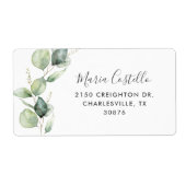 ユーカリエレガントプタスキンセアニェラ住所 ラベル (正面)