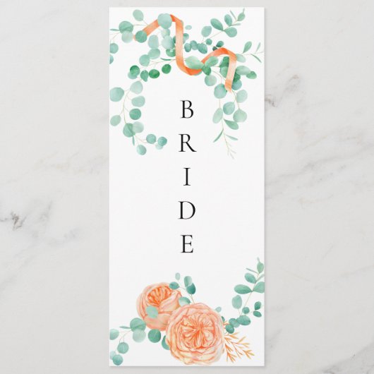 ユーカリエレガントプタスグリーンピーチフローラチェアサイン メニュー (正面)