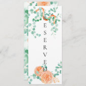 ユーカリエレガントプタスグリーンピーチフローラチェアサイン メニュー (正面/裏面)