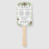 ユーカリエレガントプタスヒトデ結婚式 プログラム ハンドファン (裏面)