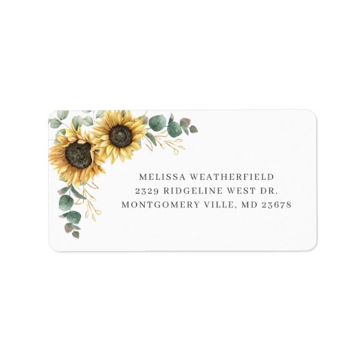 ユーカリエレガントプタスヒマワリフローラアドレモダンス ラベル (正面)