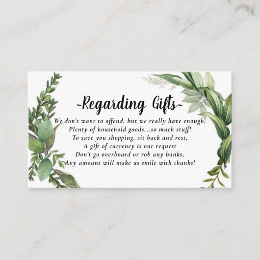 ユーカリエレガントプタスファンド回収インサートカード エンクロージャーカード (正面)