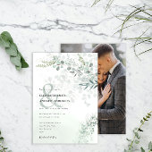 ユーカリエレガントプタスボタニカルセージ写真結婚の 招待状