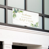 ユーカリエレガントプタスボーイバプテスウェルカムサイン 横断幕 (ビルの外側)