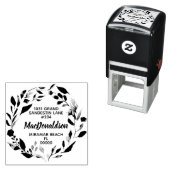 ユーカリエレガントプタスリーフリース差出人住所 セルフインキングスタンプ (インサイチュ)