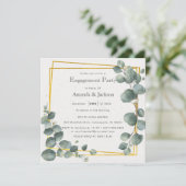 ユーカリエレガントプタス婚約パーティスクエア 招待状 (スタンド正面)