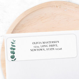 ユーカリエレガントプタス差出人住所ラベル ラベル