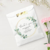 ユーカリエレガントプタス植物学金ゴールドありがとう フェイバーバッグ (封をした状態)