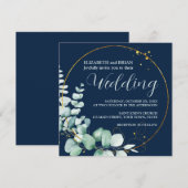 ユーカリエレガントプタス結婚式招待状 招待状 (正面/裏面)