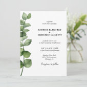 ユーカリエレガントプタス結婚式招待状 招待状 (スタンド正面)