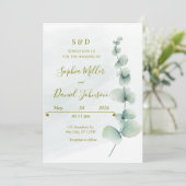 ユーカリエレガントプタス結婚式招待状 招待状 (スタンド正面)