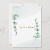 ユーカリエレガントプタス結婚式招待状 招待状 (裏面)