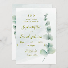 ユーカリエレガントプタス結婚式招待状 招待状