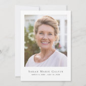 ユーカリエレガントプタス金ゴールドクロスカットフォトメモリアル サンキューカード (裏面)