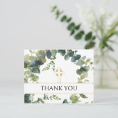 ユーカリエレガントプタス金ゴールドクロスカロメートサンキュー サンキューカード (スタンド正面)