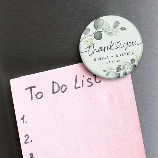 ユーカリエレガントプトゥスありがとう結婚とう マグネット