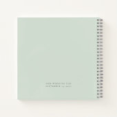 ユーカリエレガントプトゥスが新婚のゲストブックを希望 ノートブック (裏面)