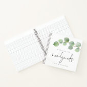 ユーカリエレガントプトゥスが新婚のゲストブックを希望 ノートブック (内部)