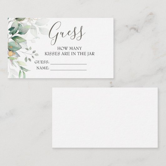 ユーカリエレガントプトゥスはゲームの数を推測 エンクロージャーカード (正面/裏面)